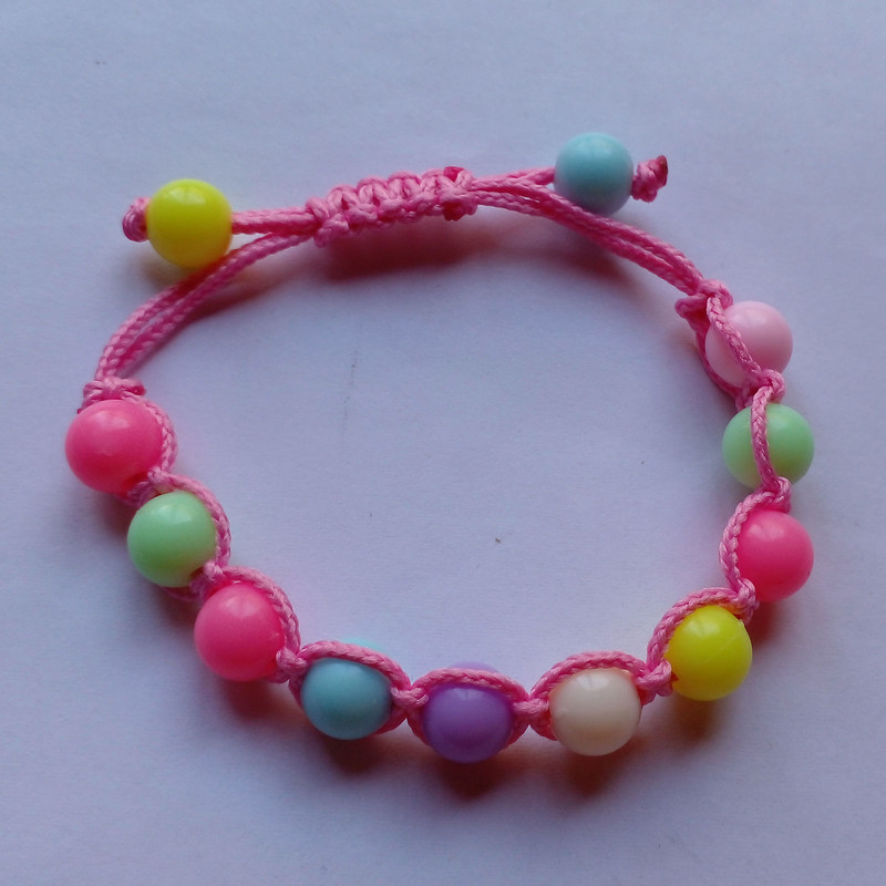 دستبند دخترانه مدل بافت کد HCK214 دستبند دخترانه مدل بافت کد HCK214