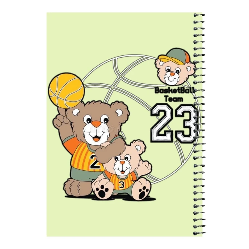 دفتر مشق 80 برگ اس جی مدل بسکتبال     