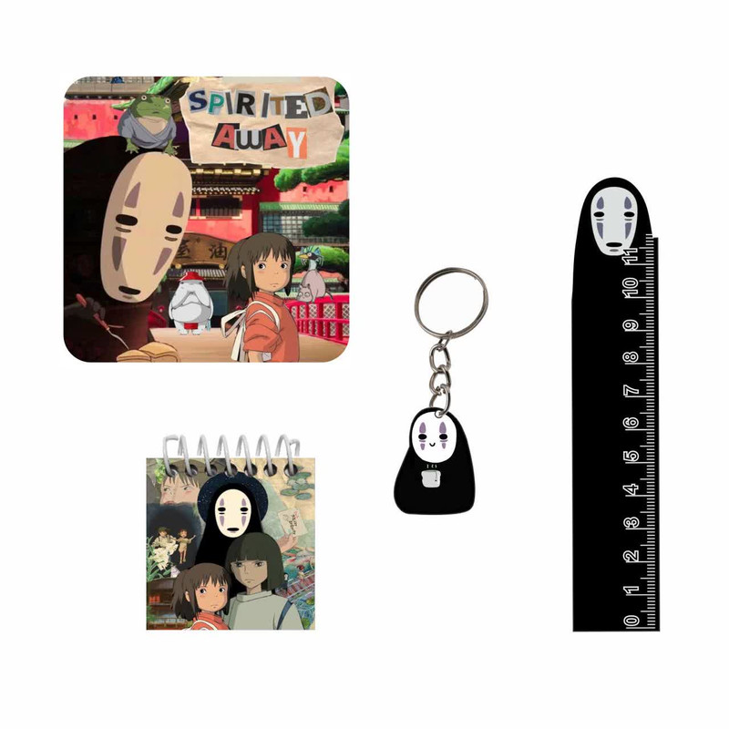 بسته لوازم التحریر مدل انیمه شهراشباح مجموعه 4 عددی