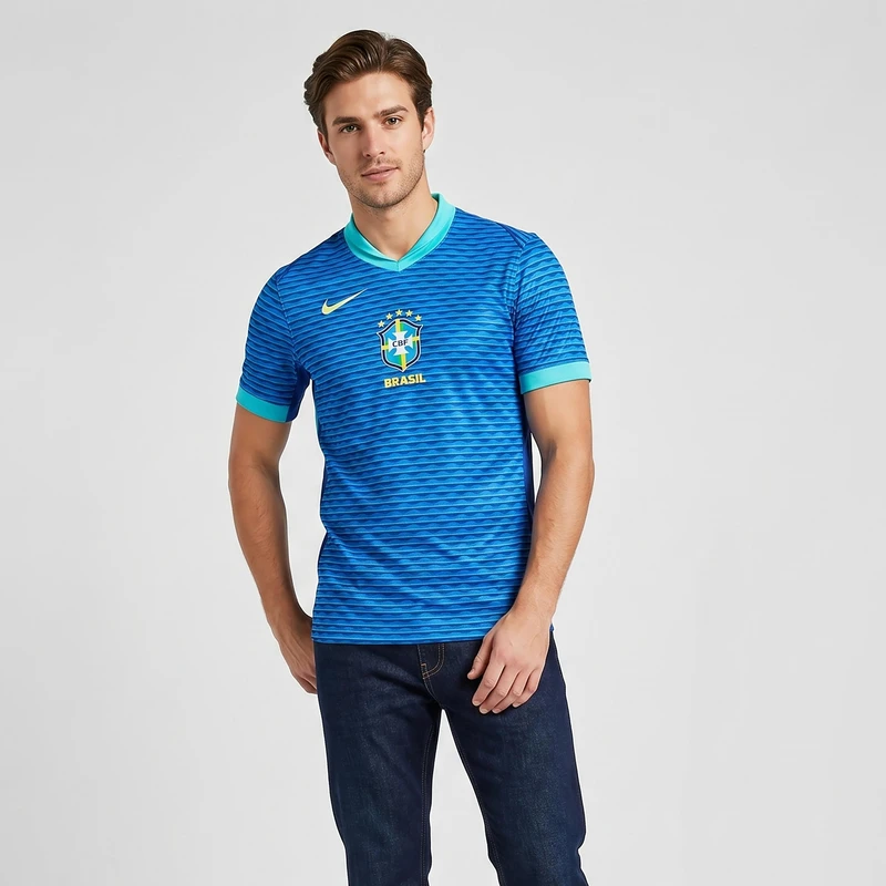 تی شرت ورزشی مردانه مدل برزیل Away 2024