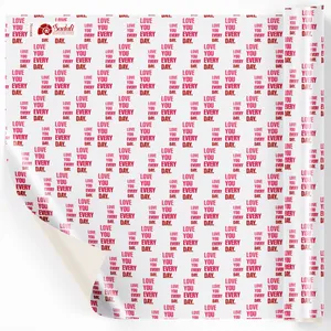 کاغذ کادو صدفی طرح لاو بسته 2 عددی 