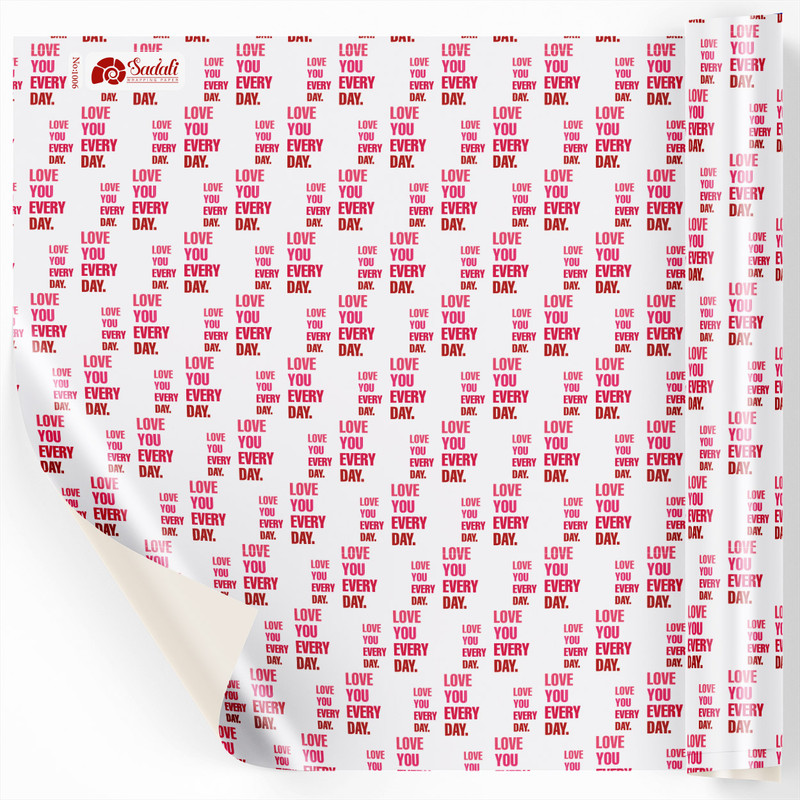 کاغذ کادو صدفی طرح لاو بسته 2 عددی