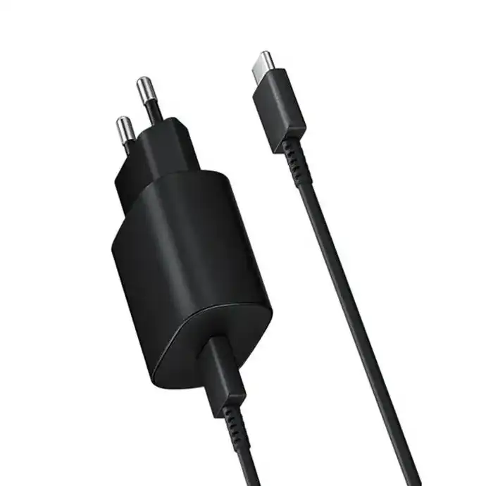 شارژر دیواری 25 وات مدل SAM25W SUPER FAST CHARGE به همراه کابل تبدیل USB-C