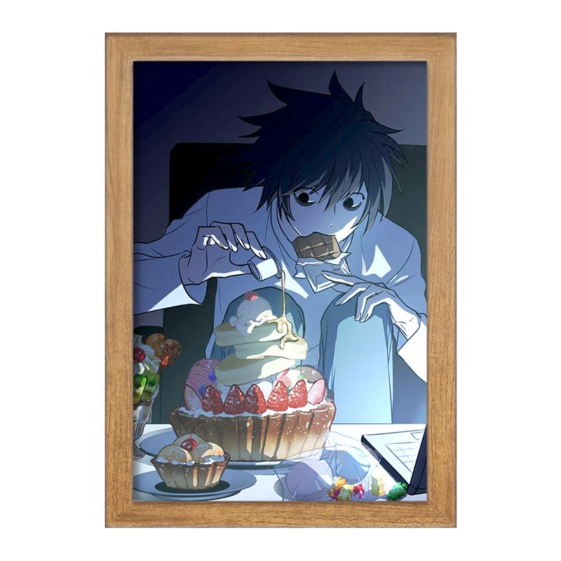 تابلو خندالو مدل ال انیمه دفترچه مرگ Death Note  کد 15769