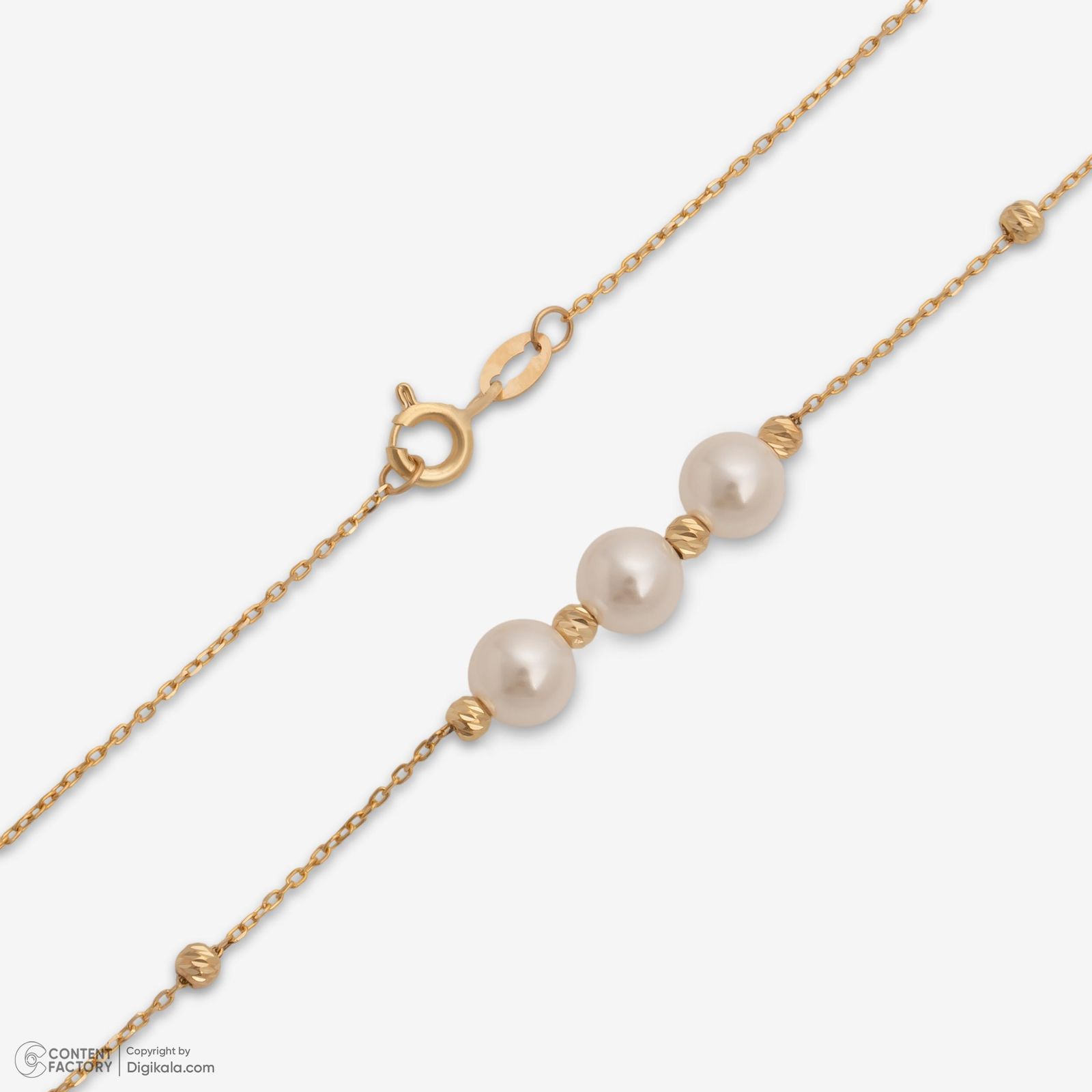 گردنبند طلا 18 عیار زنانه با زنجیر البرنادو حافا گلد مدل n005 -  - 3