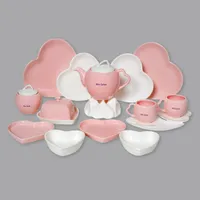 سرویس صبحانه&zwnj;خوری 19 پارچه 2 نفر مدل آلتین سرام طرح قلب