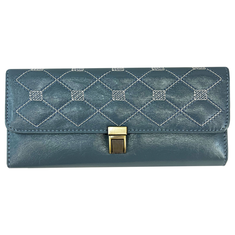 کیف پول زنانه مدل گلدوزی دسته دار کد KZD9-550