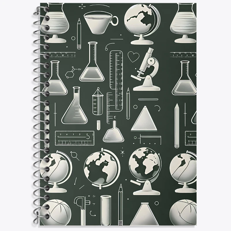 دفتر زبان 50 برگ خندالو مدل دو خط طرح شیمی کد N5937