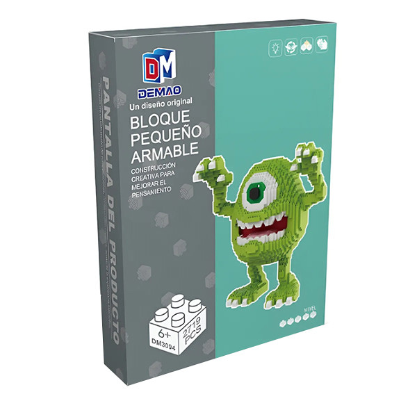 ساختنی 2719 تکه مدل کارخانه هیولاها طرح  مایک وازوفسکی