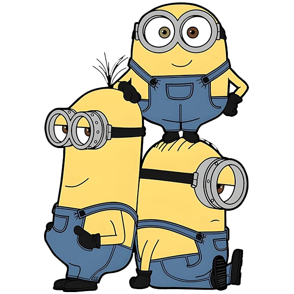 استیکر پارچه و لباس پاد آفرین طرح کارتونی مینیون ها کد 5794