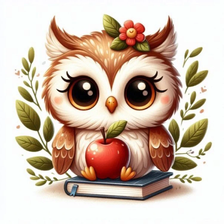 استیکر پارچه و لباس پاد آفرین مدل جغد کد 60