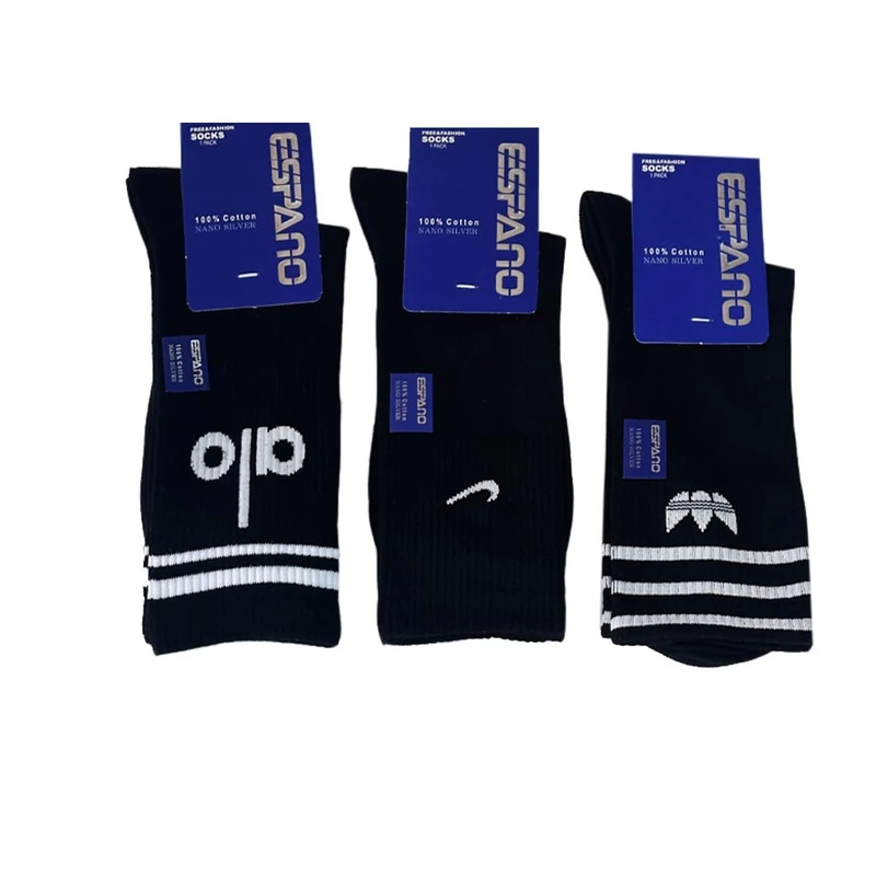 جوراب ورزشی ساق بلند مردانه مدل NS4661 بسته 3 عددی