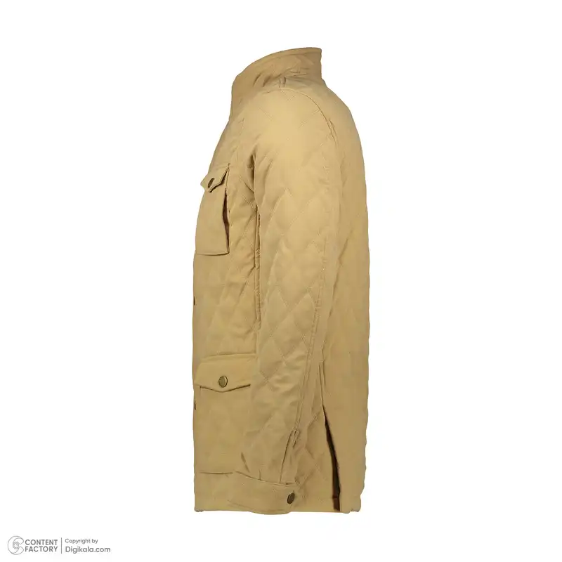 کاپشن مردانه پاتن جامه مدل شمعی 111021020276122 رنگ کرم