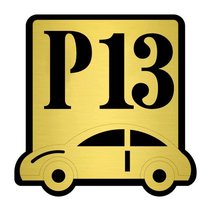 تابلو نشانگر کازیوه طرح پارکینگ شماره 13 کد P-BG 13