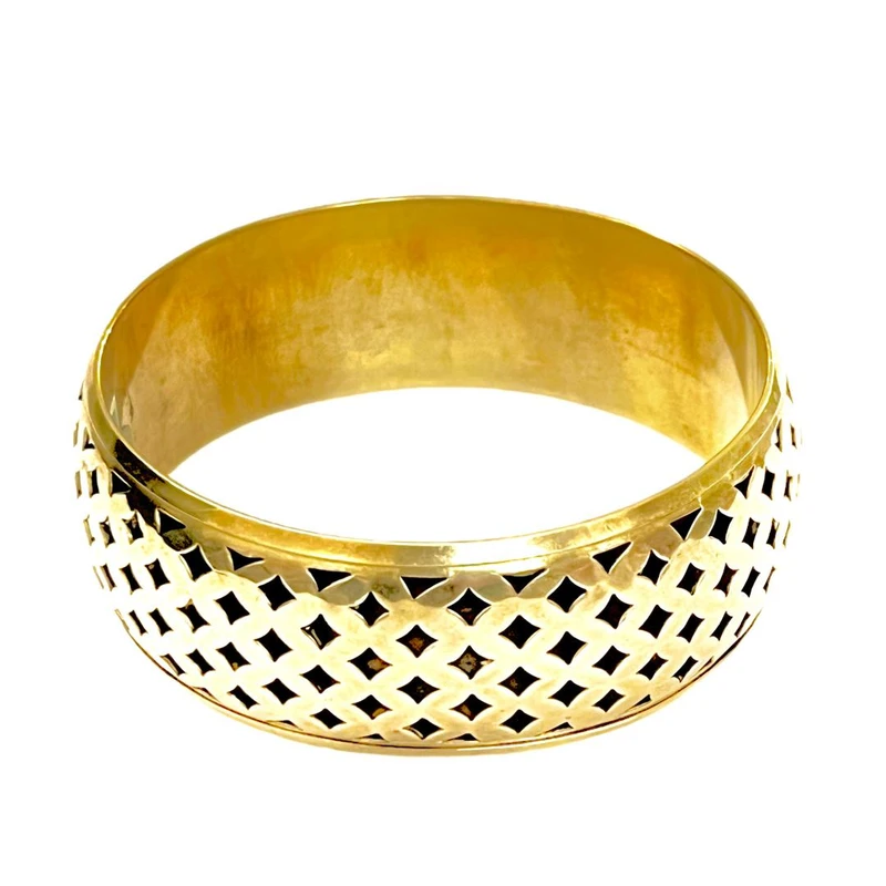 النگو زنانه مدل مانترا برنجی‌