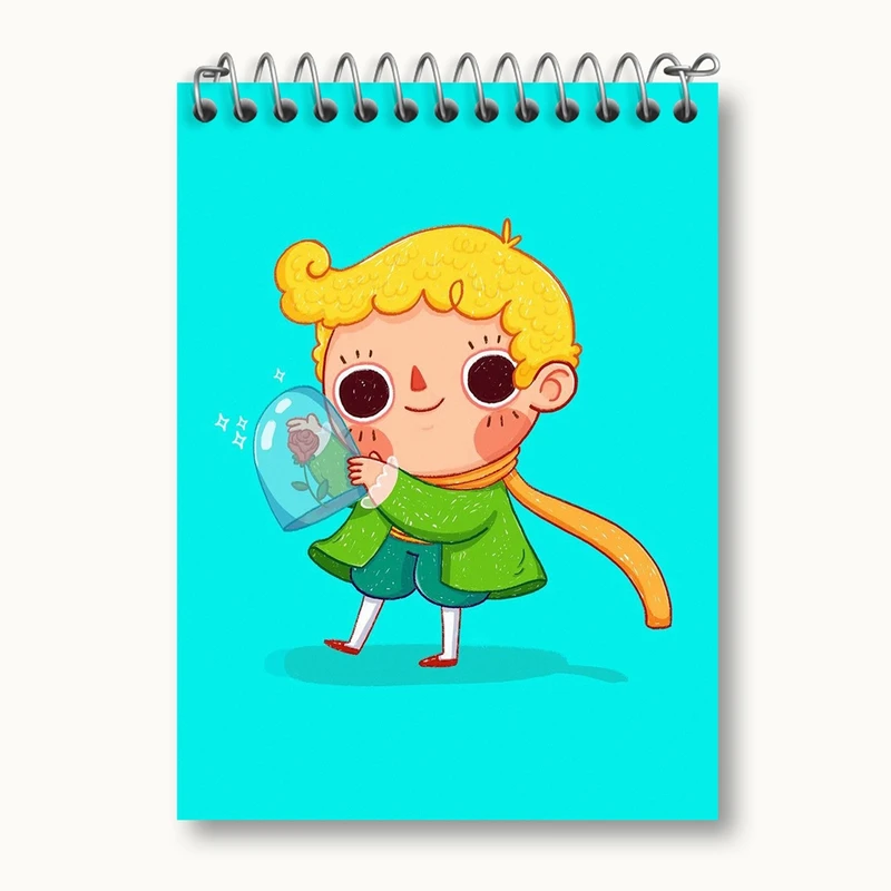 دفتر یادداشت 50 برگ خندالو مدل شازده کوچولو کد 25779