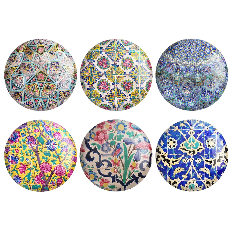 مگنت خندالو طرح کاشی کد 98B مجموعه 6 عددی