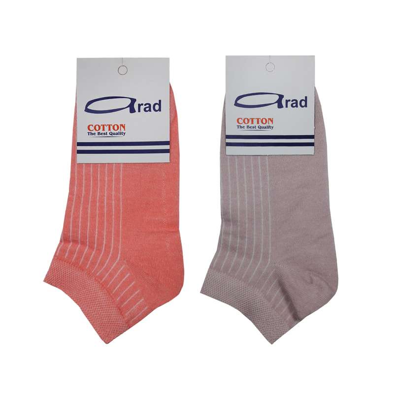 جوراب دخترانه آراد کد 130259 مجموعه 2 عددی