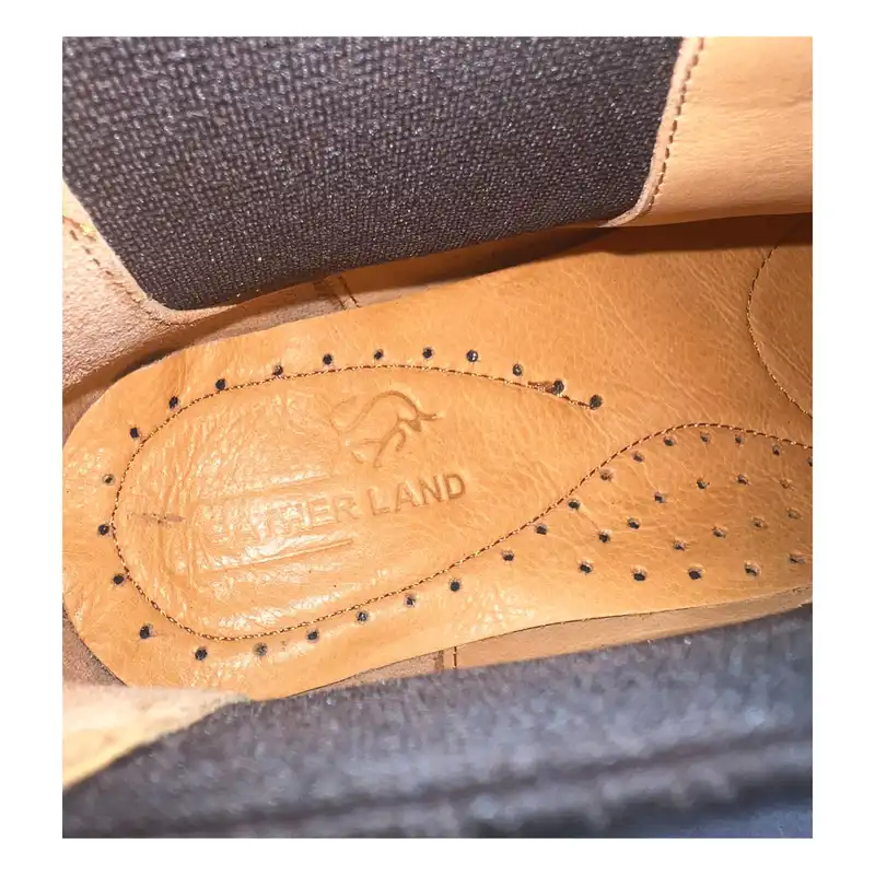 نیم بوت زنانه سرزمین چرم کد 145287 رنگ عسلی