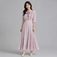 پیراهن یقه کراواتی زنانه مدل پرنیا