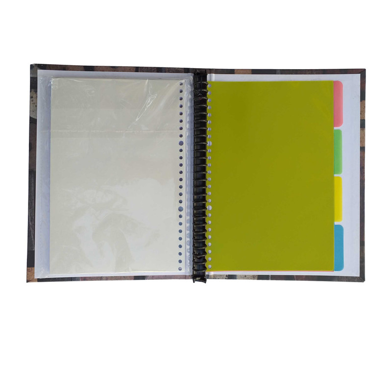 دفتر کلاسوری 100 برگ آفتاب مدل 0329