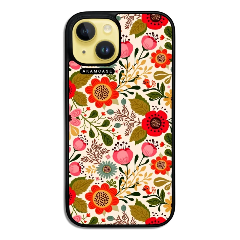 کاور آکام مدل AMC-WA15-FLOWERS4 مناسب برای گوشی موبایل اپل iPhone 15