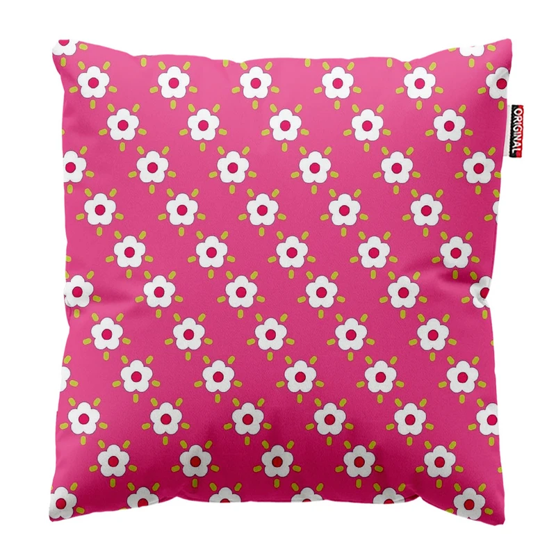 کوسن پاد آفرین طرح گل کد 3364 سایز 30*30 سانتی متر