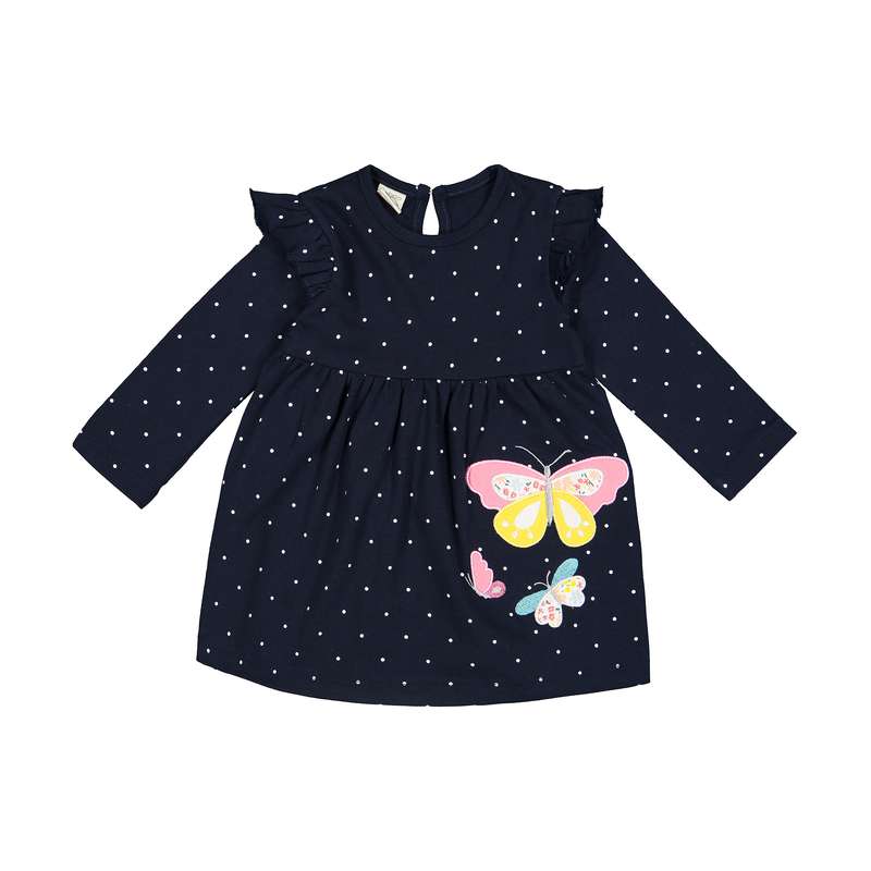 پیراهن دخترانه رابو مدل پروانه کد 1495