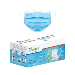 ماسک تنفسی اکسیژن پلاس مدل سه لایه مجموعه 50 عددی