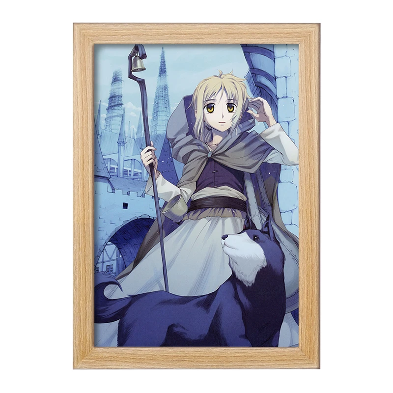 تابلو خندالو مدل هولو انیمه ادویه و گرگ کد 36148