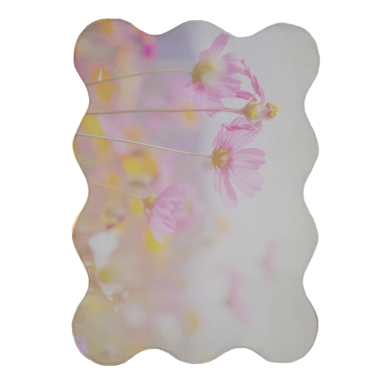 پادری مدل دالبر طرح گل کد 8490 سایز 80x110 سانتی متر 