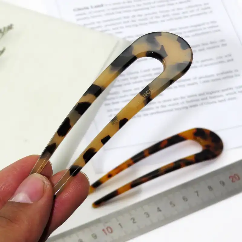 گیره مو زنانه مدل کانزاشی دو شاخ کد G_Lnd_3184