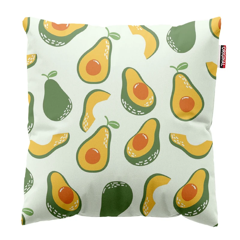 کوسن پاد آفرین طرح آووکادو کد 1153 سایز 40*40 سانتی متر