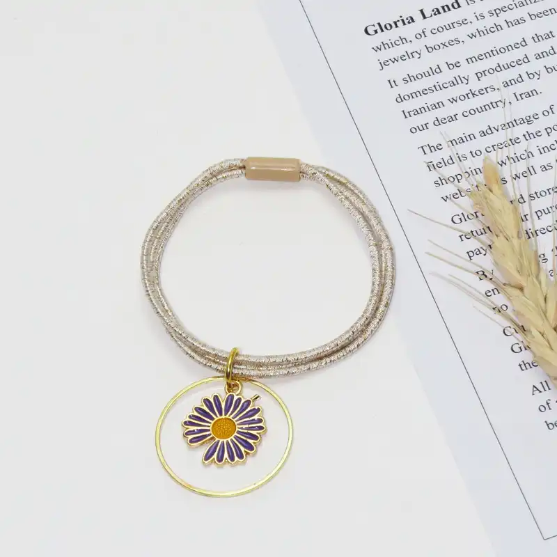 کش مو زنانه مدل بابونه کد G_Lnd_290