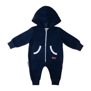 سرهمی زمستانی نوزادی آدمک مدل جیب دار کد 130083