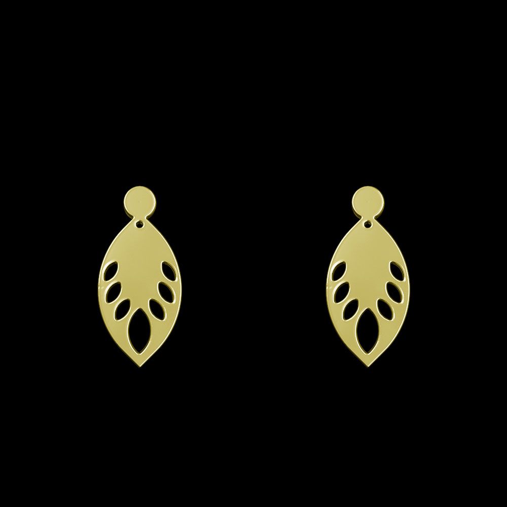 گوشواره طلا 18 عیار زنانه مدوپد مدل اشک کد GA1-11786 -  - 1
