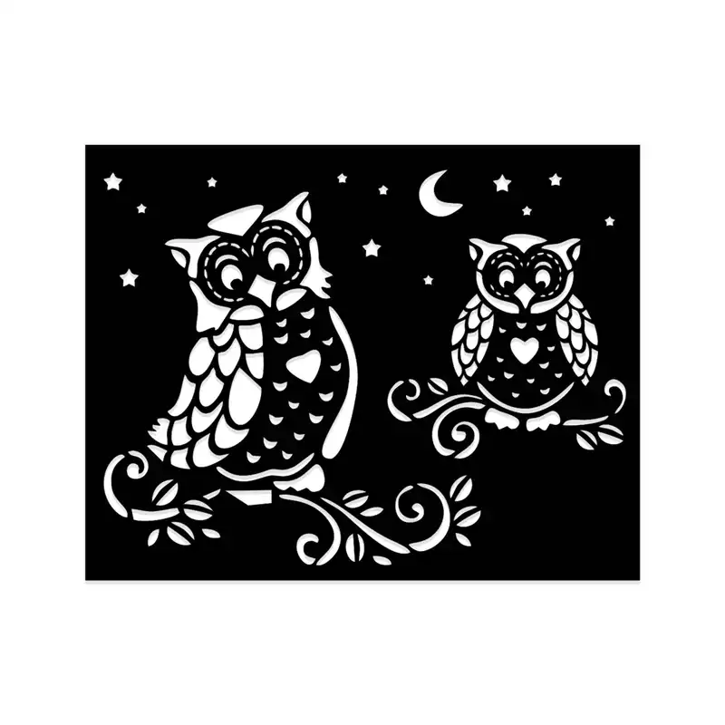 شابلون طرح جغد کد 0105