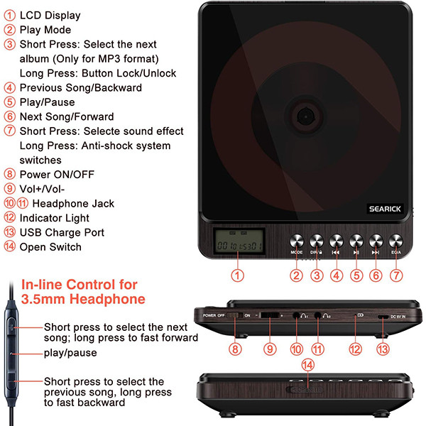 پخش کننده موسیقی سریک مدل B07ZYSTS92