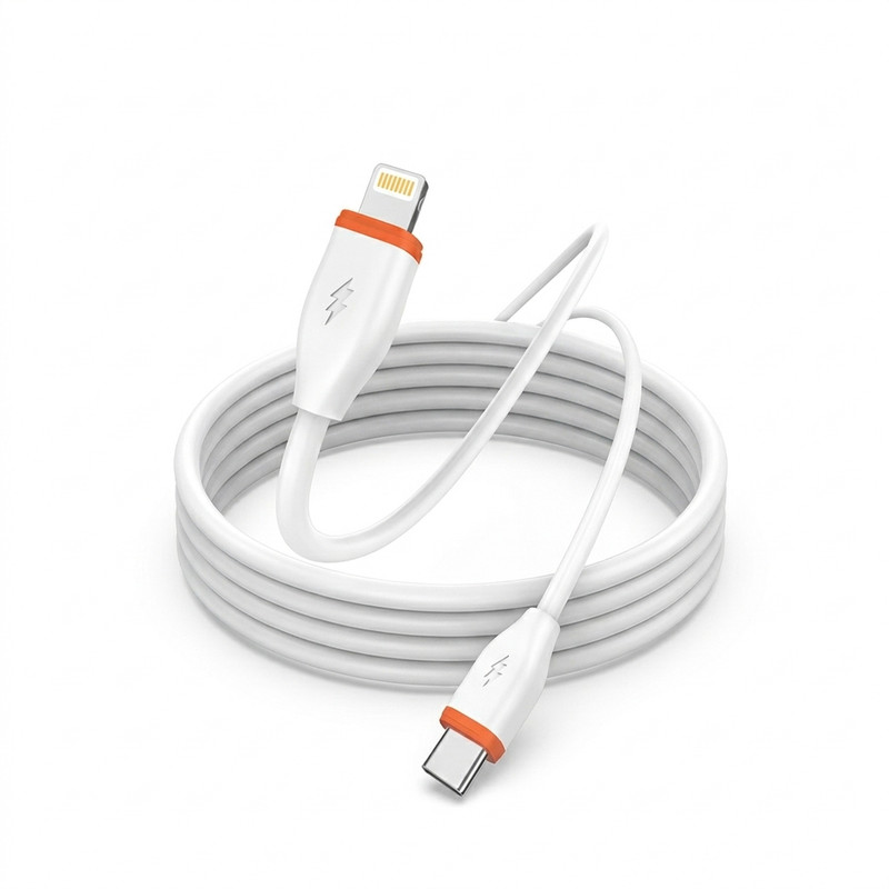 کابل تبدیل USB-C به لایتنینگ یس پلاس مدل 13PROMAX 27W TPU FAST طول 1 متر