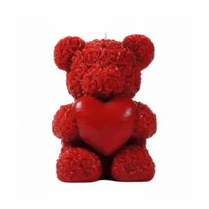 شمع دست ساز مدل خرس تدی