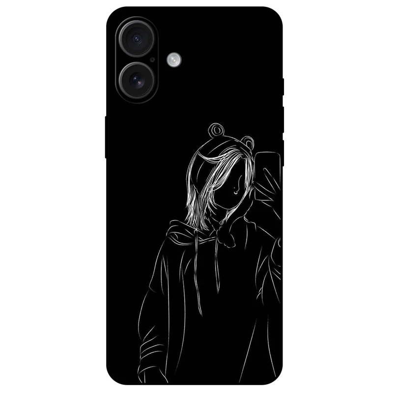 کاور مگافون طرح دخترانه مدل 1841 مناسب برای گوشی موبایل اپل iPhone 16 Plus               