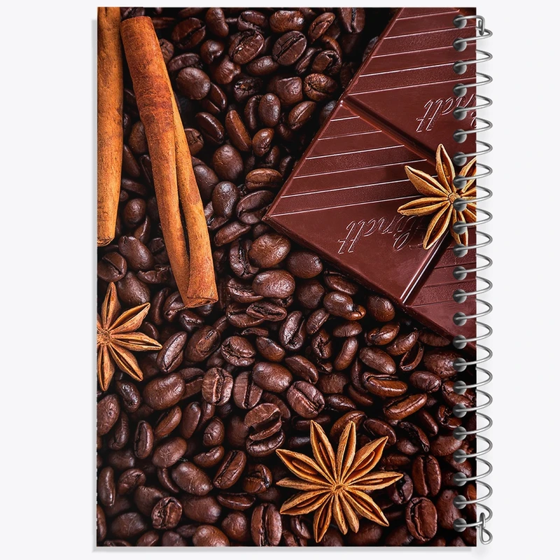 دفتر شطرنجی 50 برگ خندالو مدل قهوه Coffee کد F63