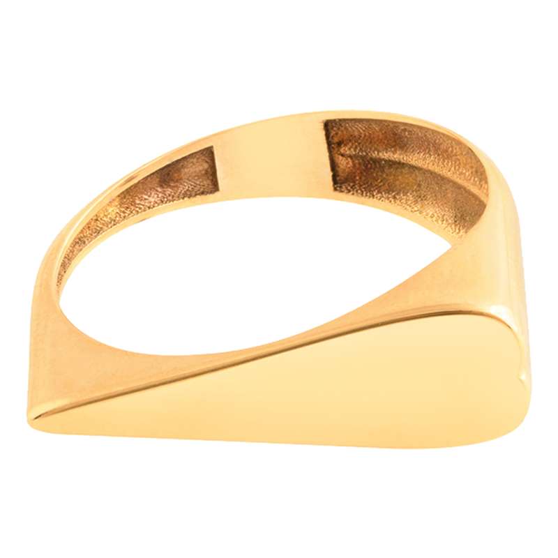 انگشتر طلا 18 عیار زنانه پرسته مدل قلب کشیده کد WR587 سایز 54