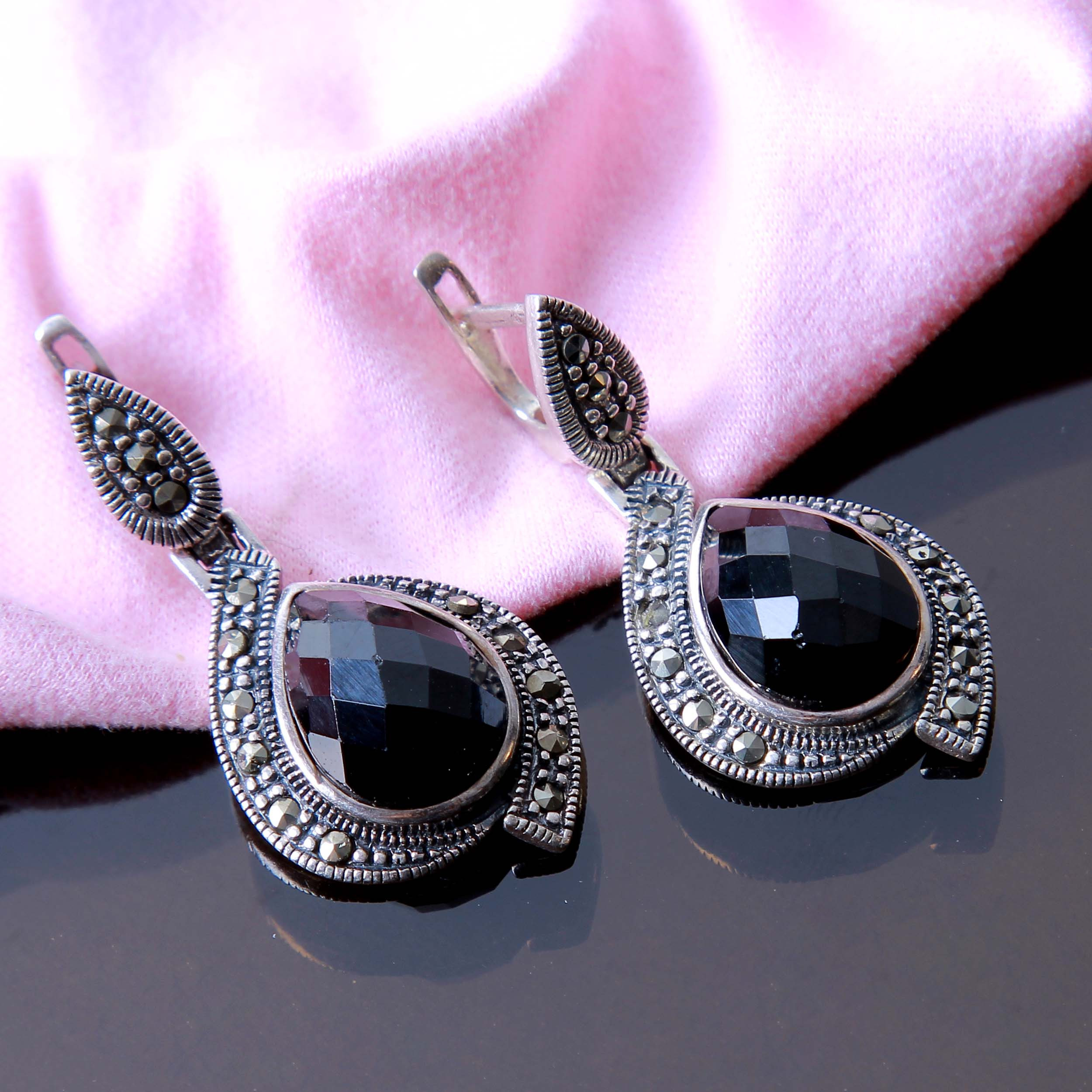 گوشواره نقره زنانه بازرگانی میلادی کد GZN_199