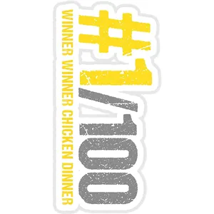استیکر لپ تاپ طرح Winner winner chicken dinner PUBG Sticker کد ST2041