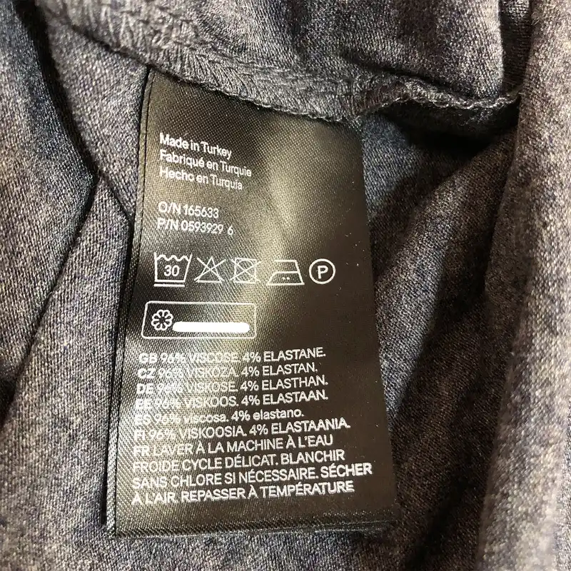 پیراهن زنانه اچ اند ام مدل ژرسه چین دار کد 3929002