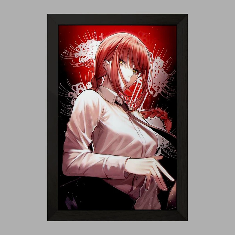 تابلو خندالو مدل ماکیما انیمه مرد اره ای Chainsaw Man  کد 17876