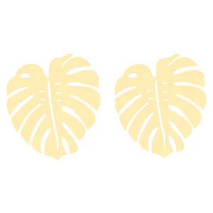 گوشواره طلا 18 عیار زنانه کرابو طرح برگ مدل Kr5147