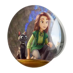 آینه جیبی خندالو طرح انیمیشن شانس لاک Luck مدل تاشو کد 26037 
