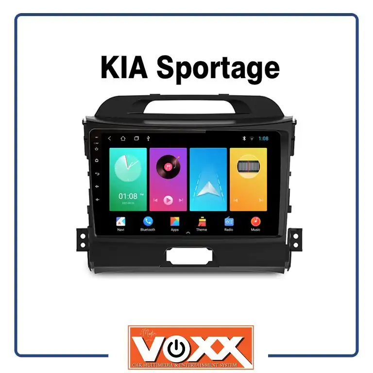 پخش کننده تصویری خودرو ووکس مدل اسپرتیج C200 PRO مناسب برای کیا اسپرتیج